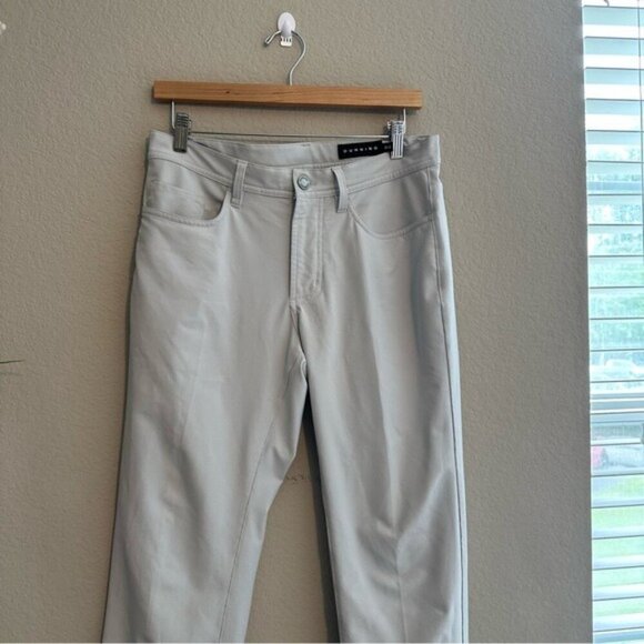 Dunning Golf Pants Gray Flat Loose Dry Fitting Performance Mens Size 30 x 30 - Picture 5 of 10